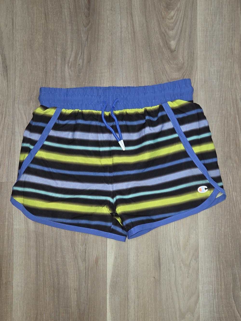 •Champion• Little Girls Striped Athletic Shorts